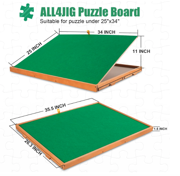 ALL4JIG Puzzle Table - Dimensions